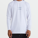 All Day Wave Loose Fit Long Sleeve Surf Tee - White