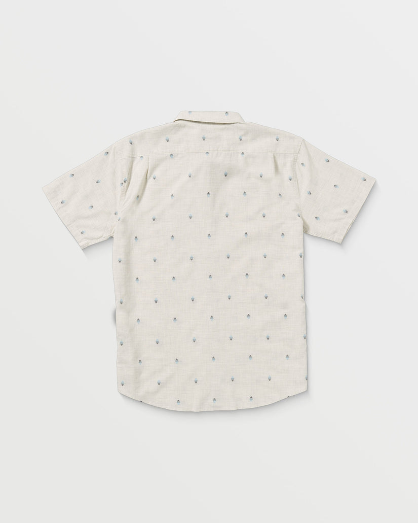 All Day Jacquard Short Sleeve Shirt - Oatmeal