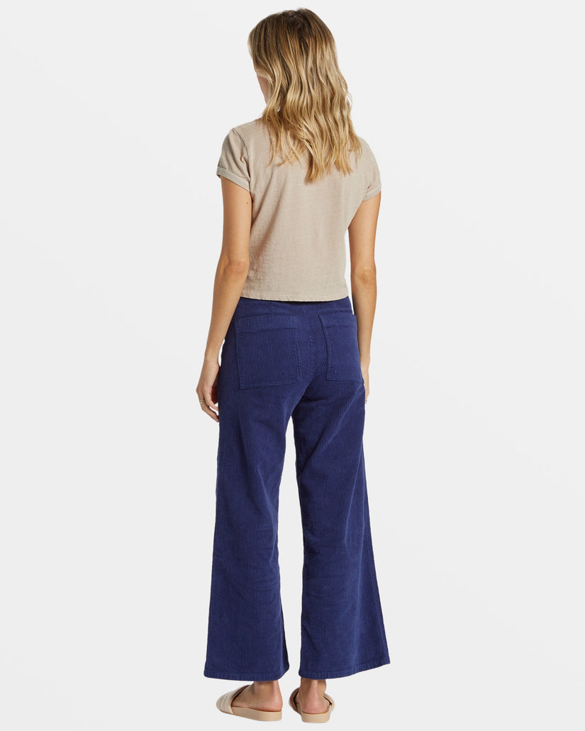 Be Free Corduroy Pants - I Sea Indigo