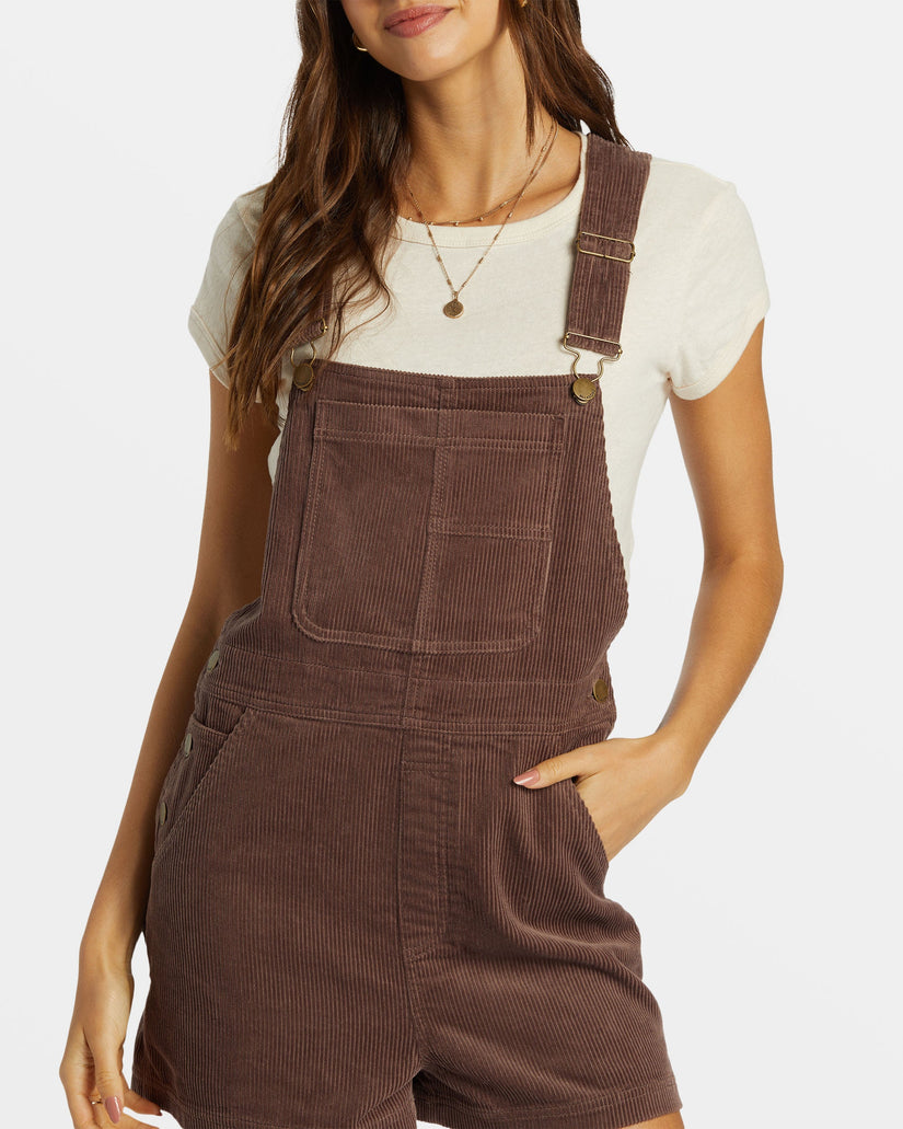 Sand Canyon Corduroy Shortall Romper - Kona