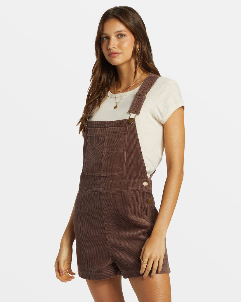 Sand Canyon Corduroy Shortall Romper - Kona