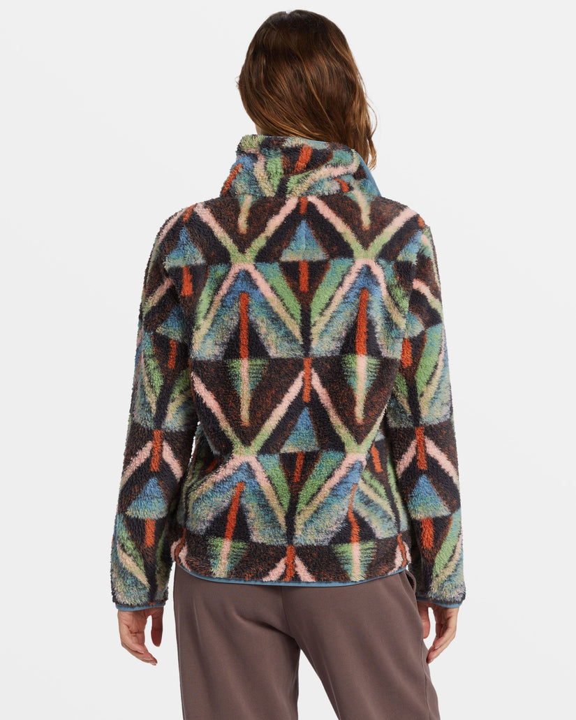 Switchback Mock Neck Fleece - Black Multi 1