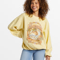 Aloha Kendal Crew Neck Sweatshirt - Mellow Yellow