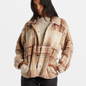 Sundown Sherpa Jacket - Dusty Peach