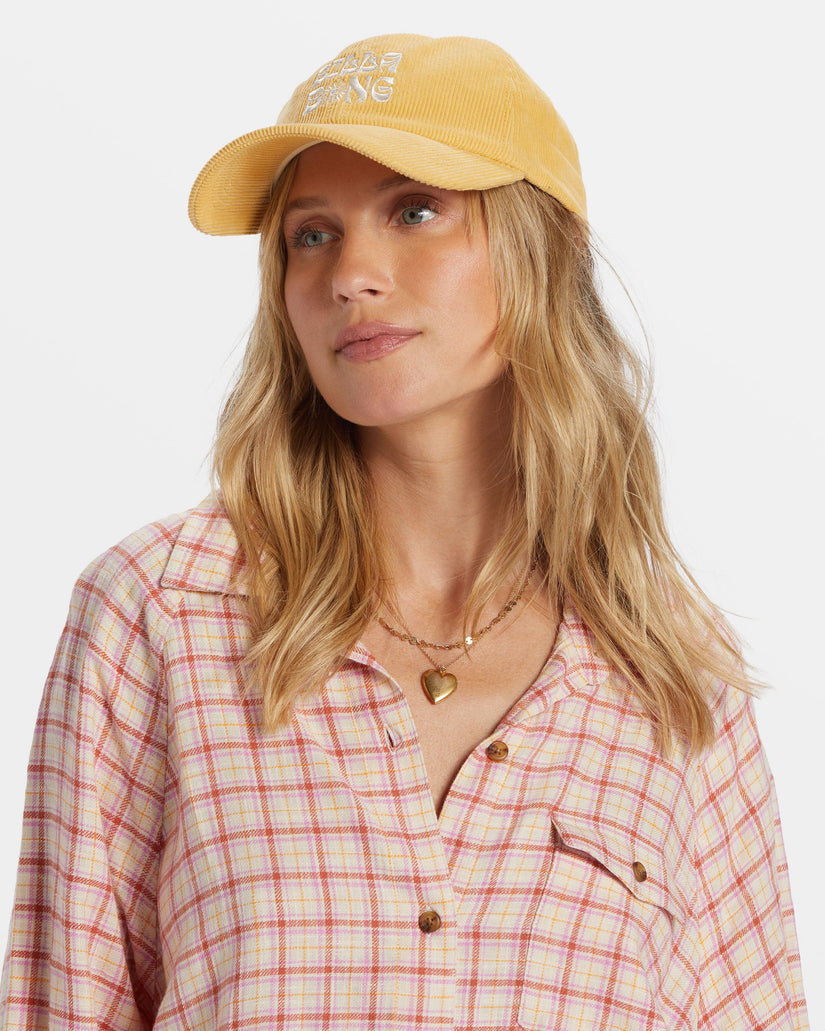 Dad Hat Strapback Hat - Pale Yellow