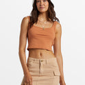 Sun Goddess Tank Knit - Toffee