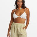 Sea Ya Elastic Waist Shorts - Moss Joy