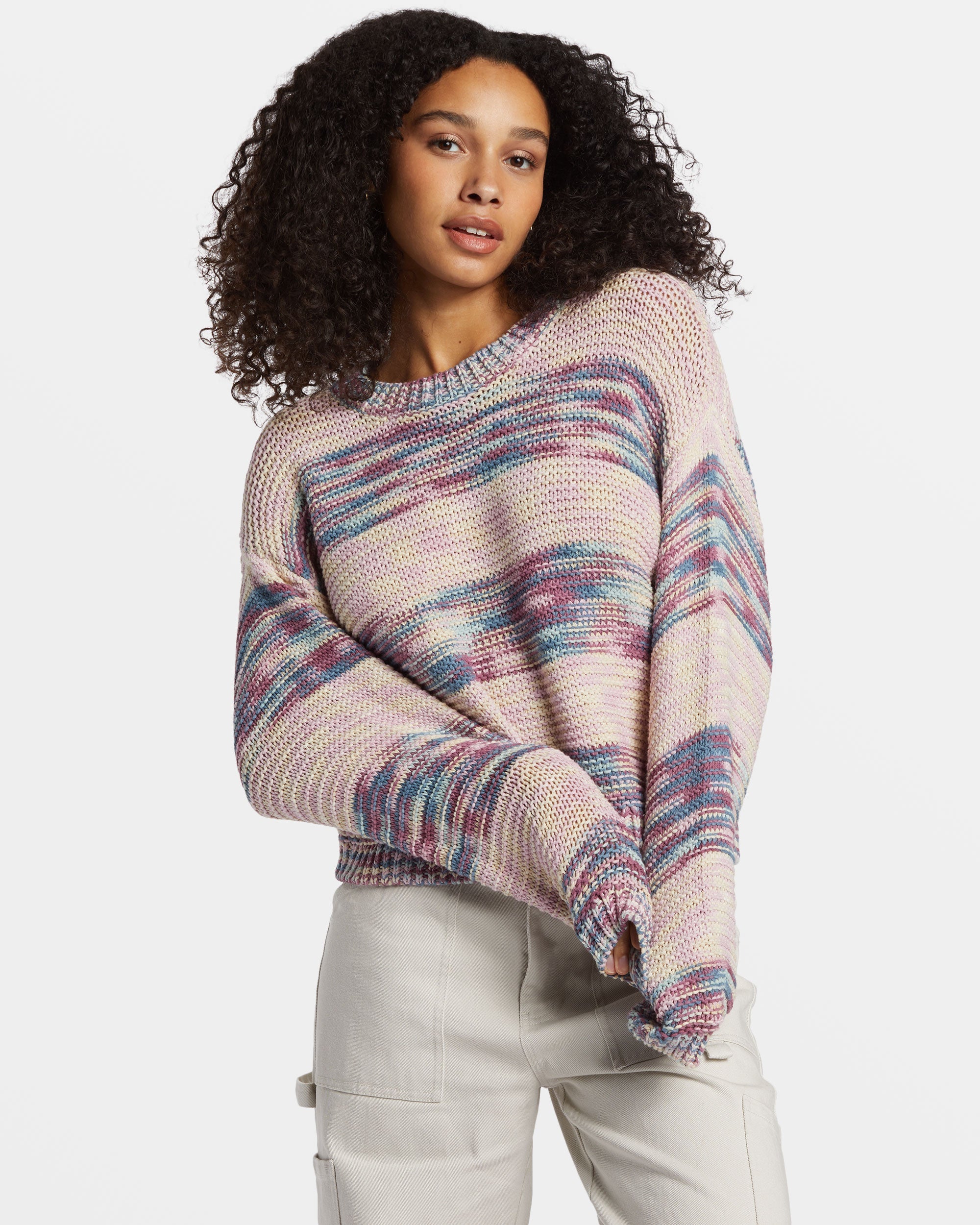 Fade Out Pullover Sweater Blue Shadow Billabong