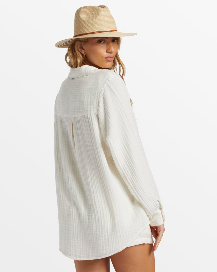 Swell Shirt Woven Shirt - Salt Crystal