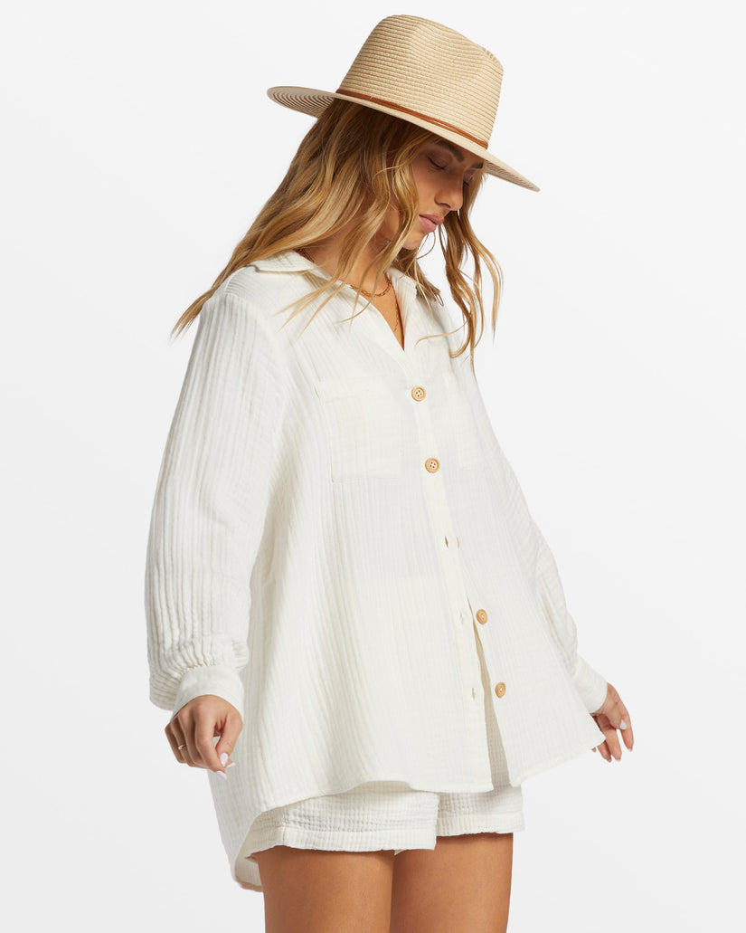 Swell Shirt Woven Shirt - Salt Crystal