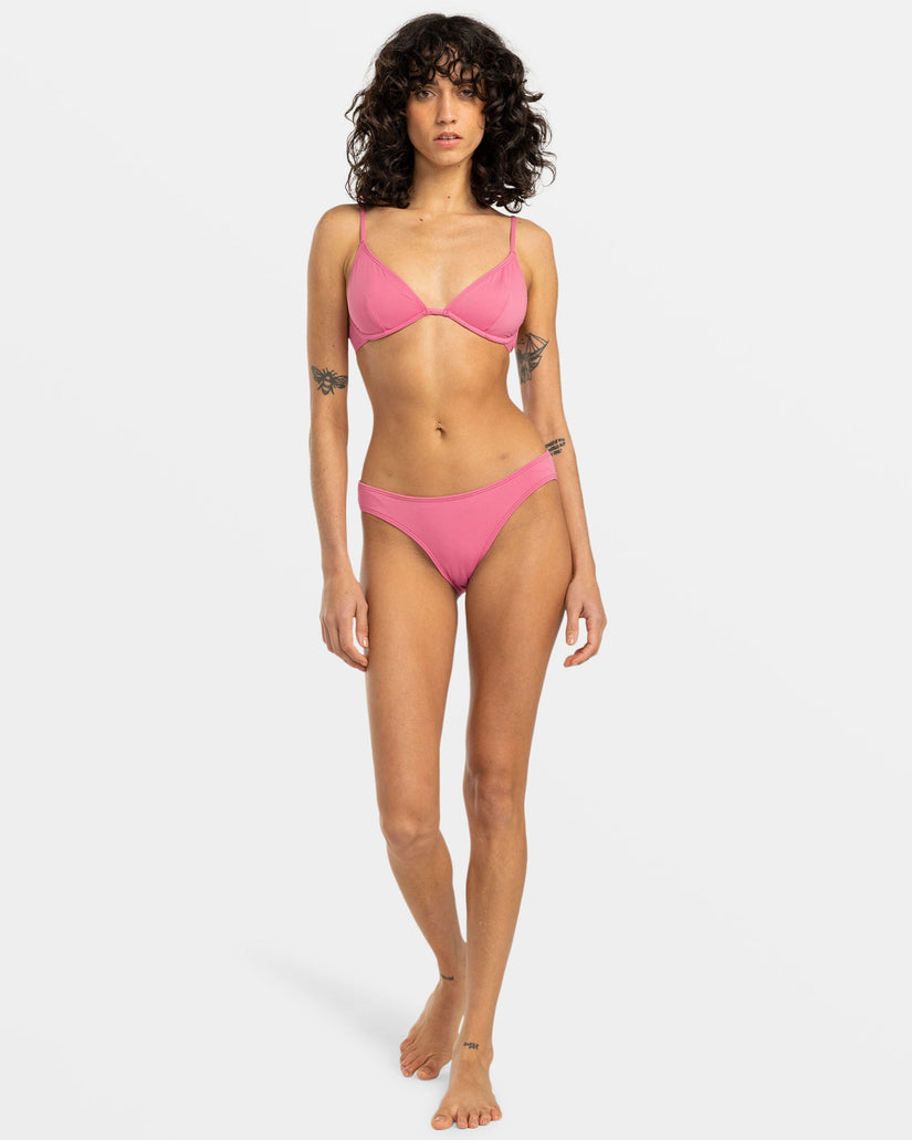 Sol Searcher Lowrider Bikini Bottoms - Berry Pink