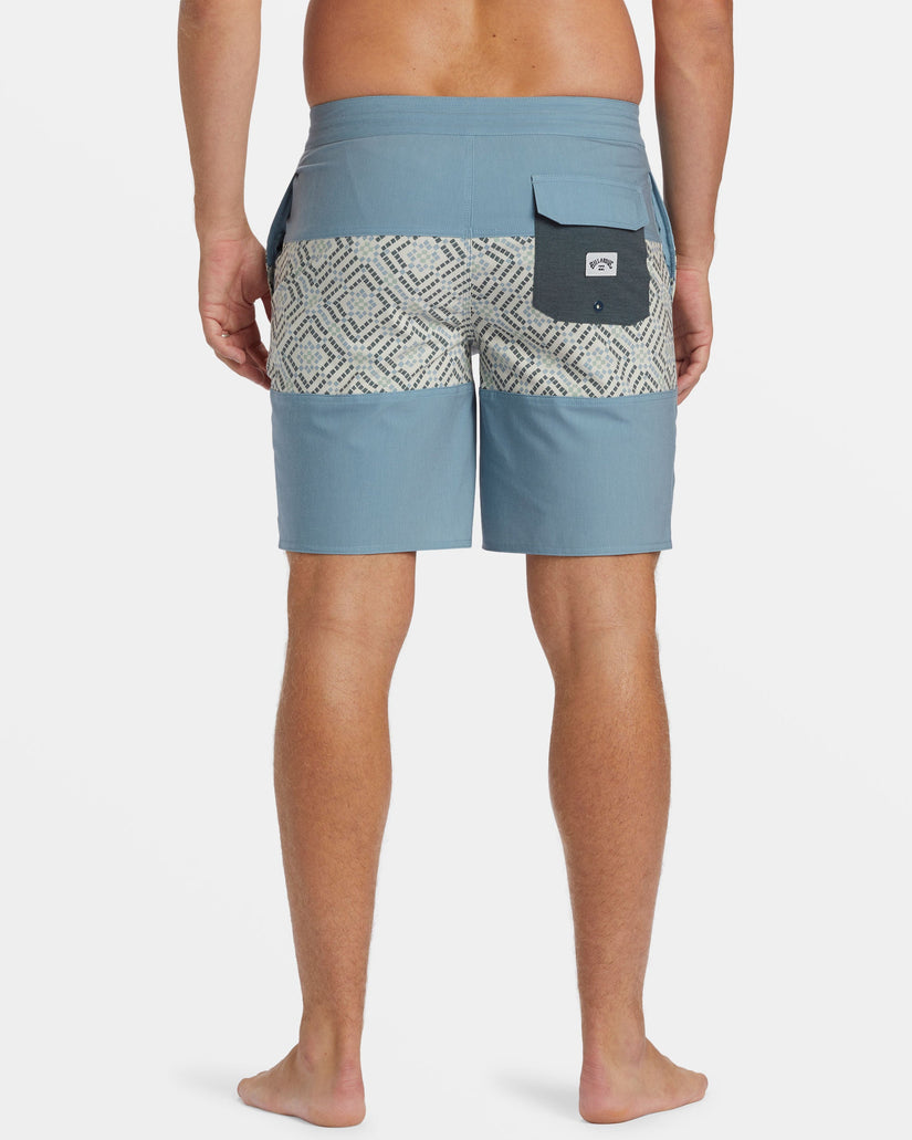 Tribong Lo Tide 19" Boardshorts - Blue Wash