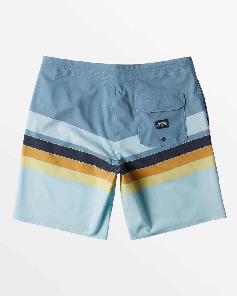 Spinner Lo Tide 18" Boardshorts - Washed Blue