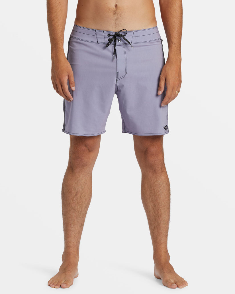 Kirra Pro Performance 17" Boardshorts - Purple Ash