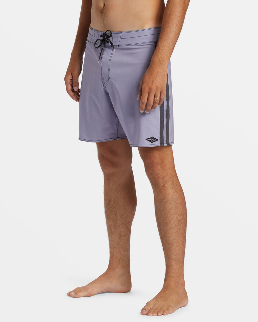 Kirra Pro Performance 17" Boardshorts - Purple Ash