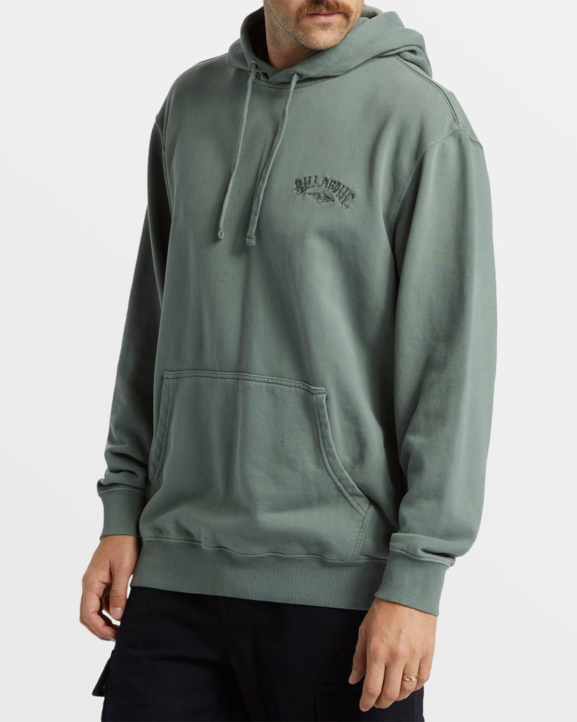 Wave Washed Hoodie - Fern