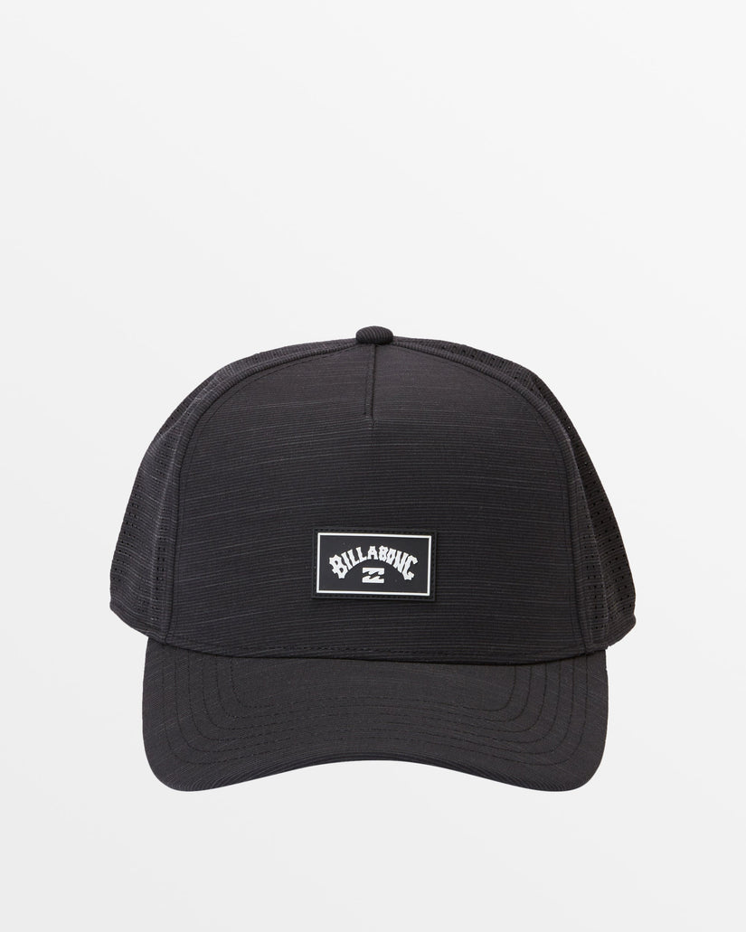 Crossfire Snapback Hat - Black Slub