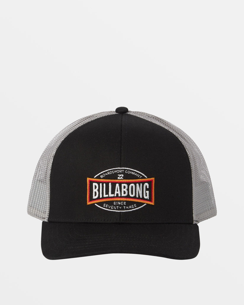 Walled Trucker Hat - Black