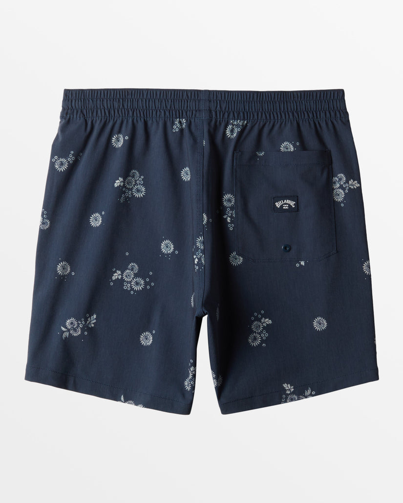 Sundays Layback 17" Elastic Waist Shorts - Denim Blue