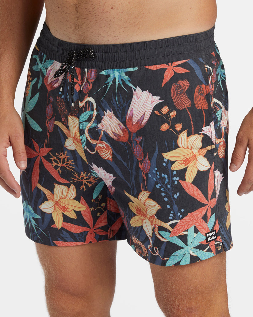 Good Times Layback 16" Volley Shorts - Asphalt