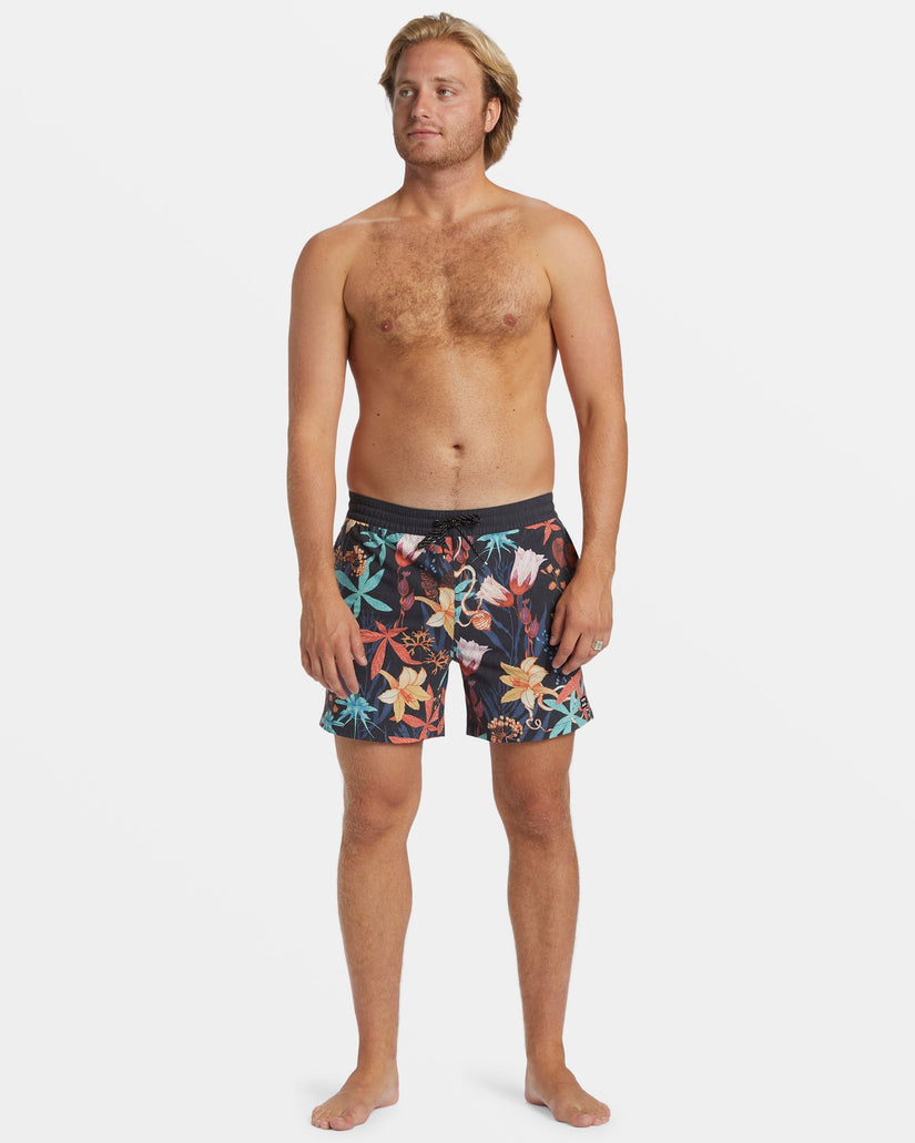 Good Times Layback 16" Volley Shorts - Asphalt