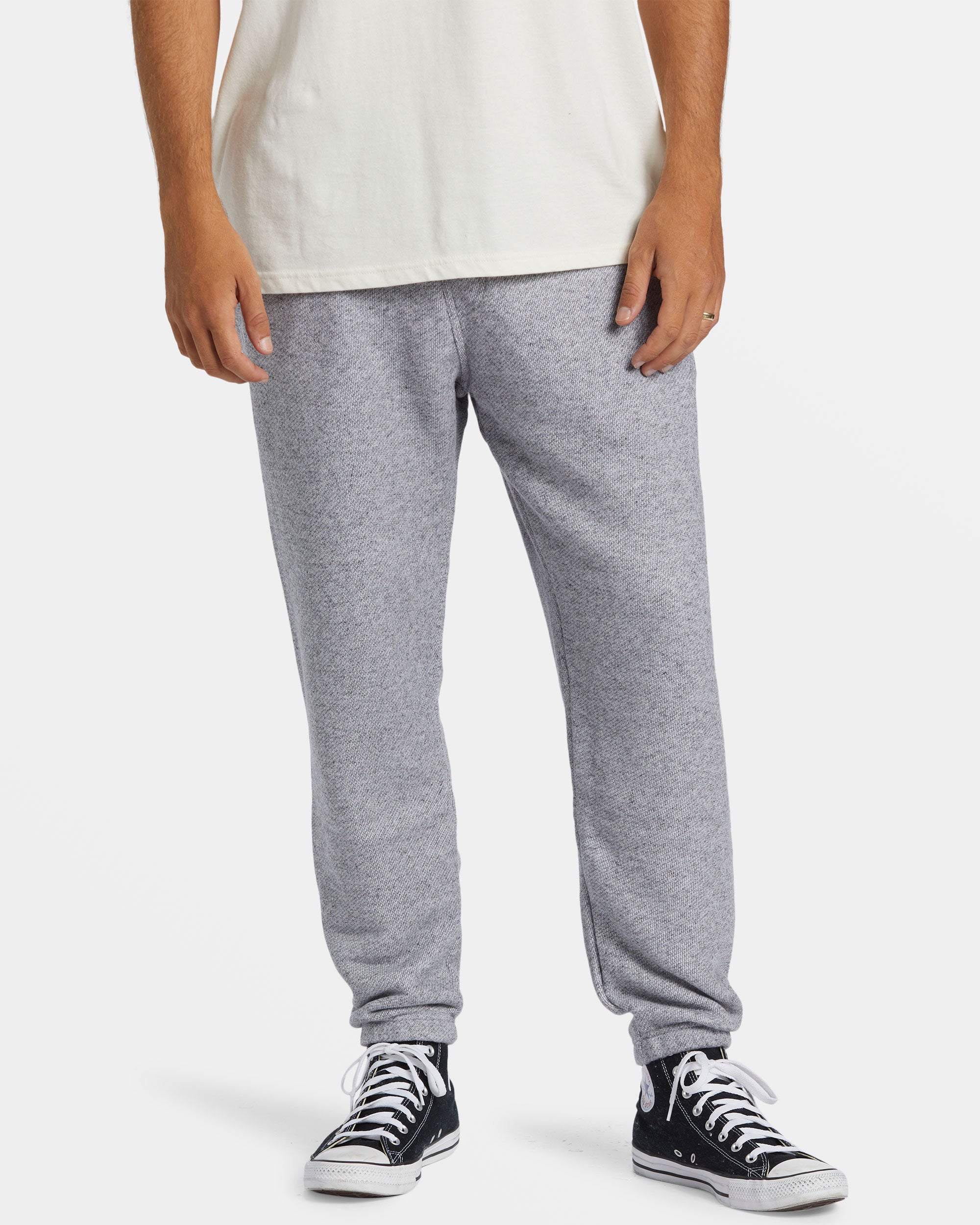 Hudson Elastic Waist Sweatpants Grey Heather Billabong