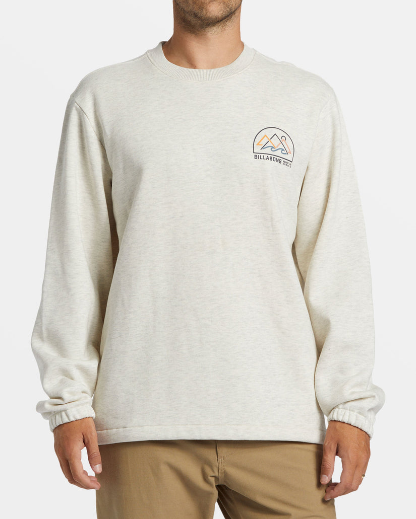 Compass Crewneck Sweatshirt - Oatmeal Heather