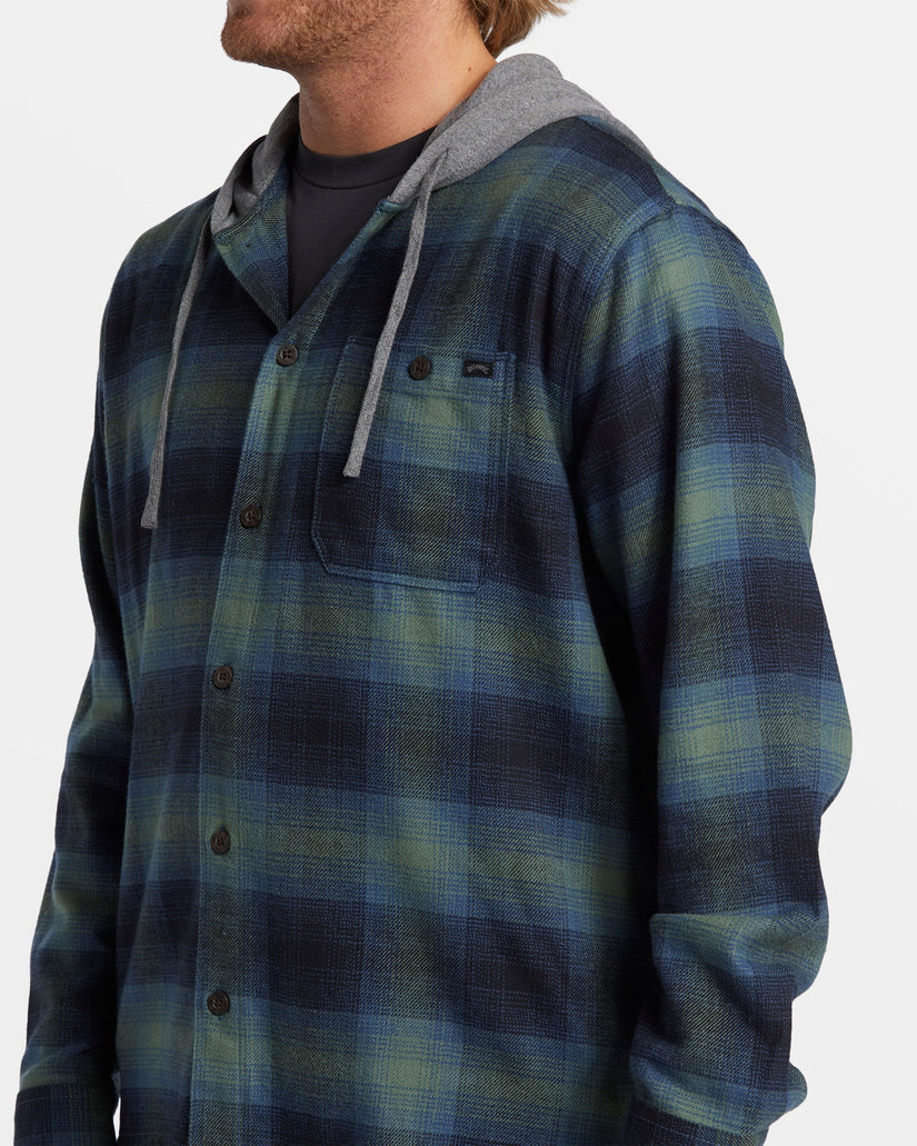 Baja Hooded Flannel Shirt - Fern