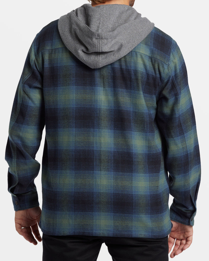 Baja Hooded Flannel Shirt - Fern