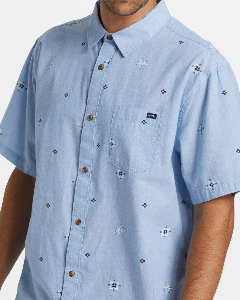 Sundays Mini Short Sleeve Shirt - Smoke Blue