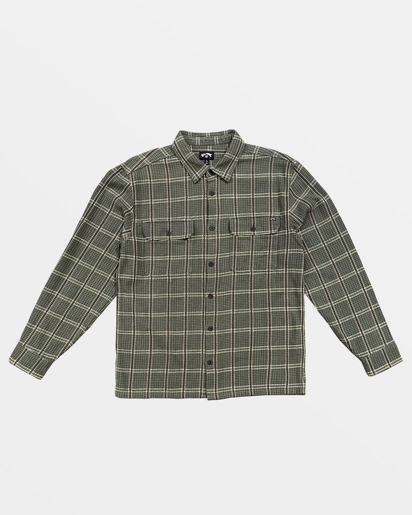 Offshore Jacquard Flannel Long Sleeve Shirt - Fern