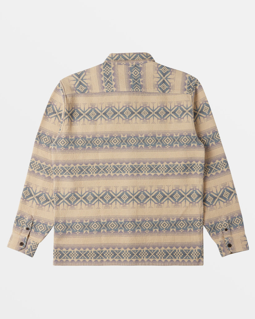 Offshore Jacquard Flannel Long Sleeve Shirt - Taupe