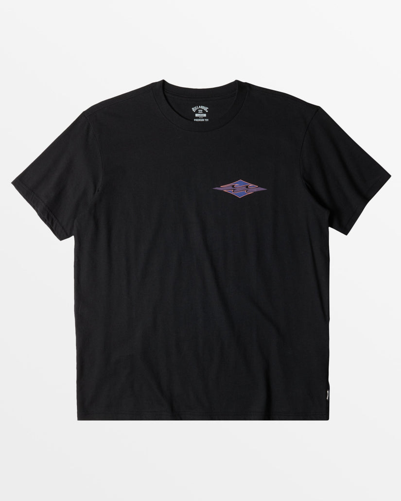 Crayon Wave T-Shirt - Black