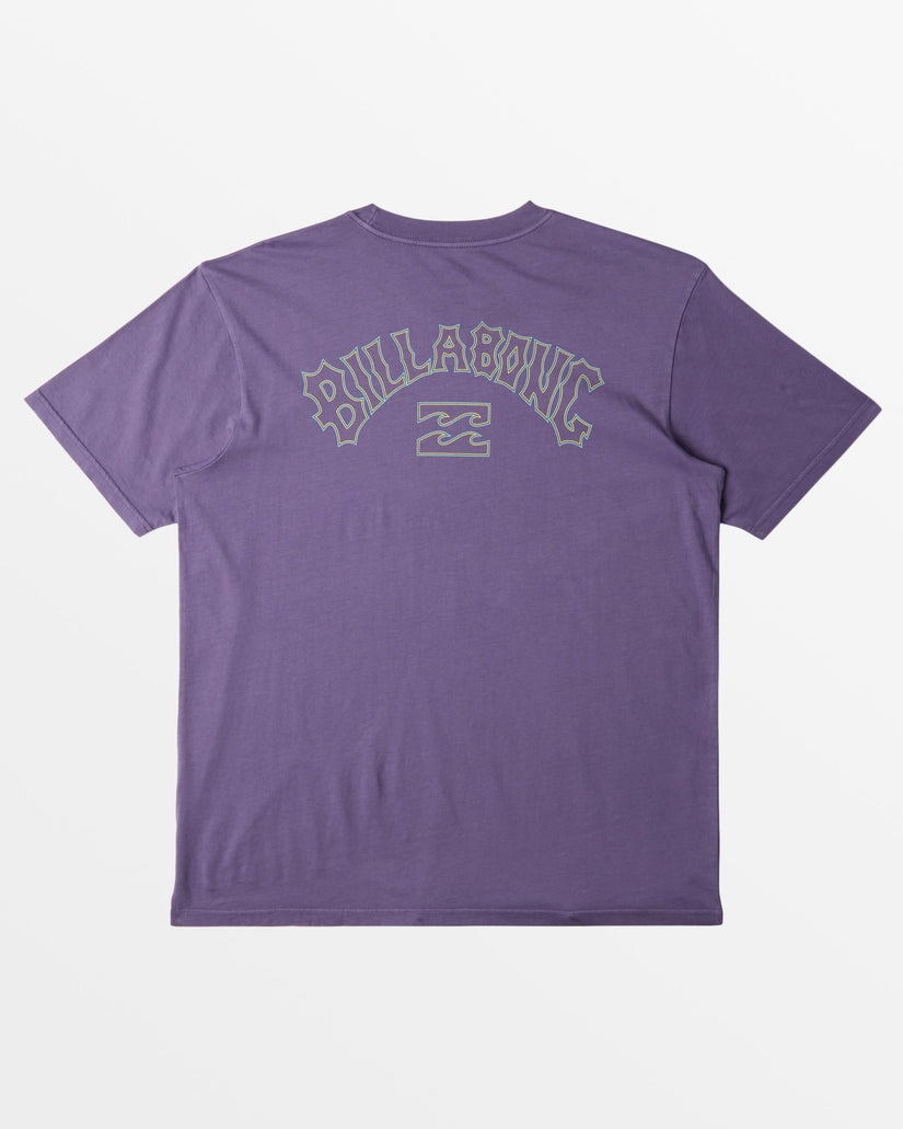 Arch Wash T-Shirt - Deep Plum