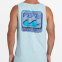 Crayon Wave Tank Top - Coastal