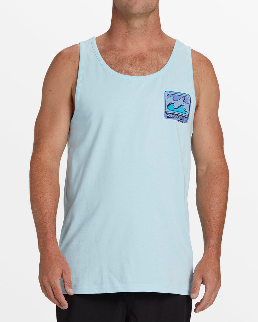 Crayon Wave Tank Top - Coastal