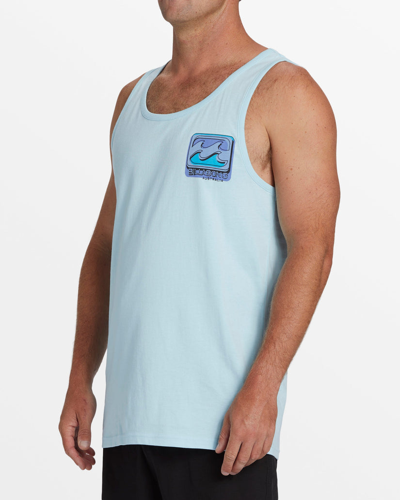 Crayon Wave Tank Top - Coastal