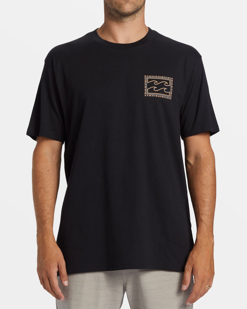 Crayon Wave T-Shirt - Black