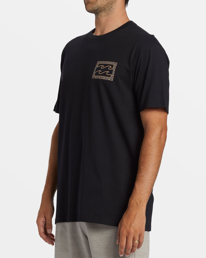 Crayon Wave T-Shirt - Black