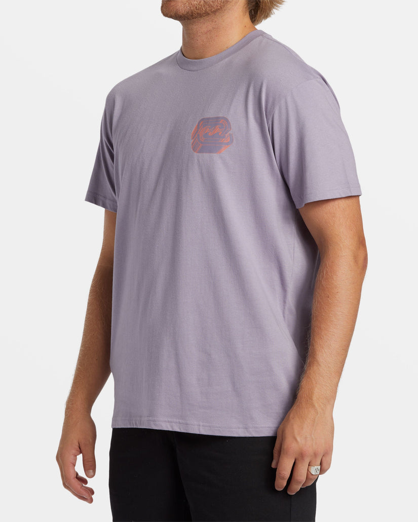 Crayon Wave T-Shirt - Purple Ash