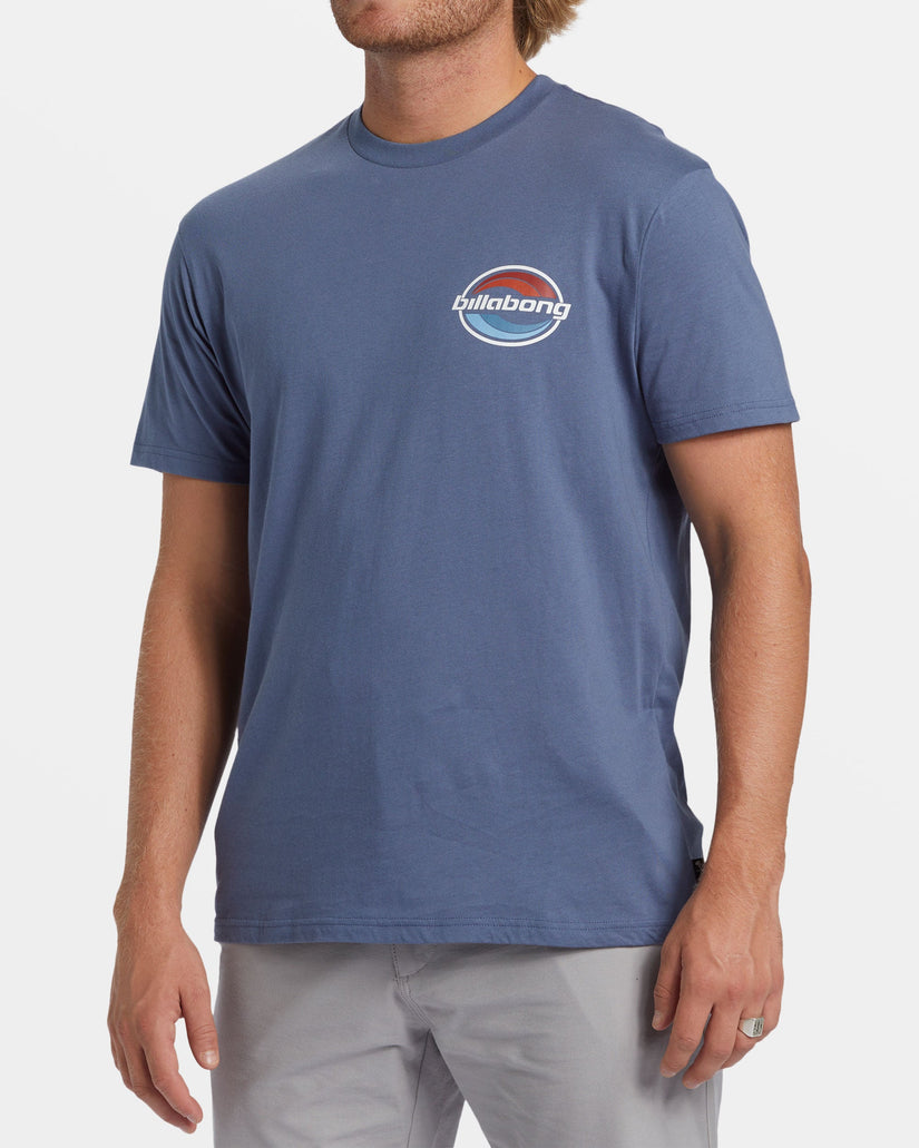 Walled T-Shirt - Slate Blue