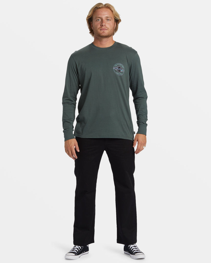 Rotor Diamond Long Sleeve T-shirt - Slate Green