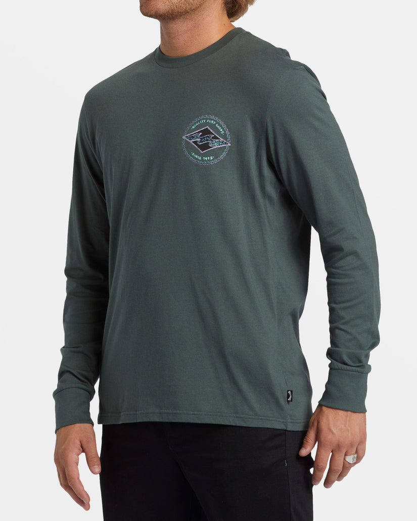 Rotor Diamond Long Sleeve T-shirt - Slate Green