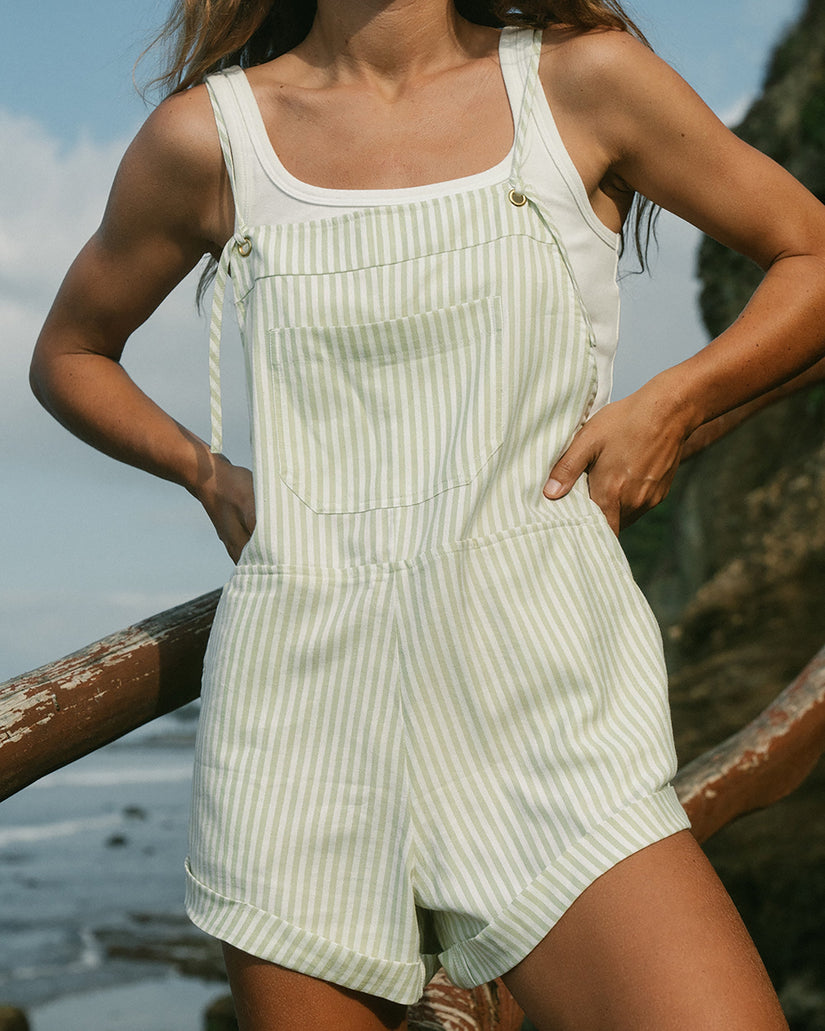 Wild Pursuit Romper - Light Avocado