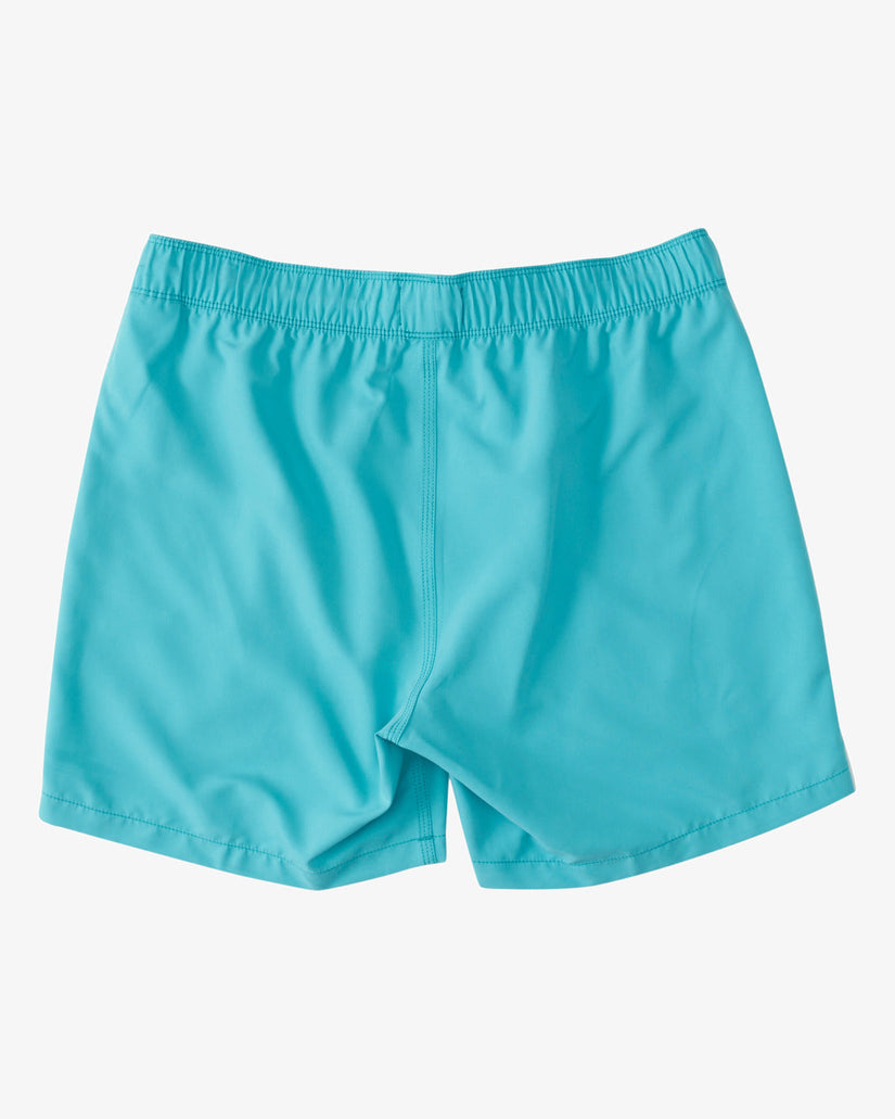 Boys All Day Layback Boardshorts - Dark Mint