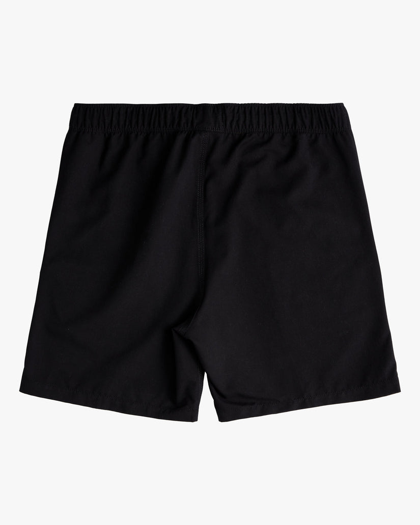 Boy's All Day Elastic Waist 16" Shorts - Black