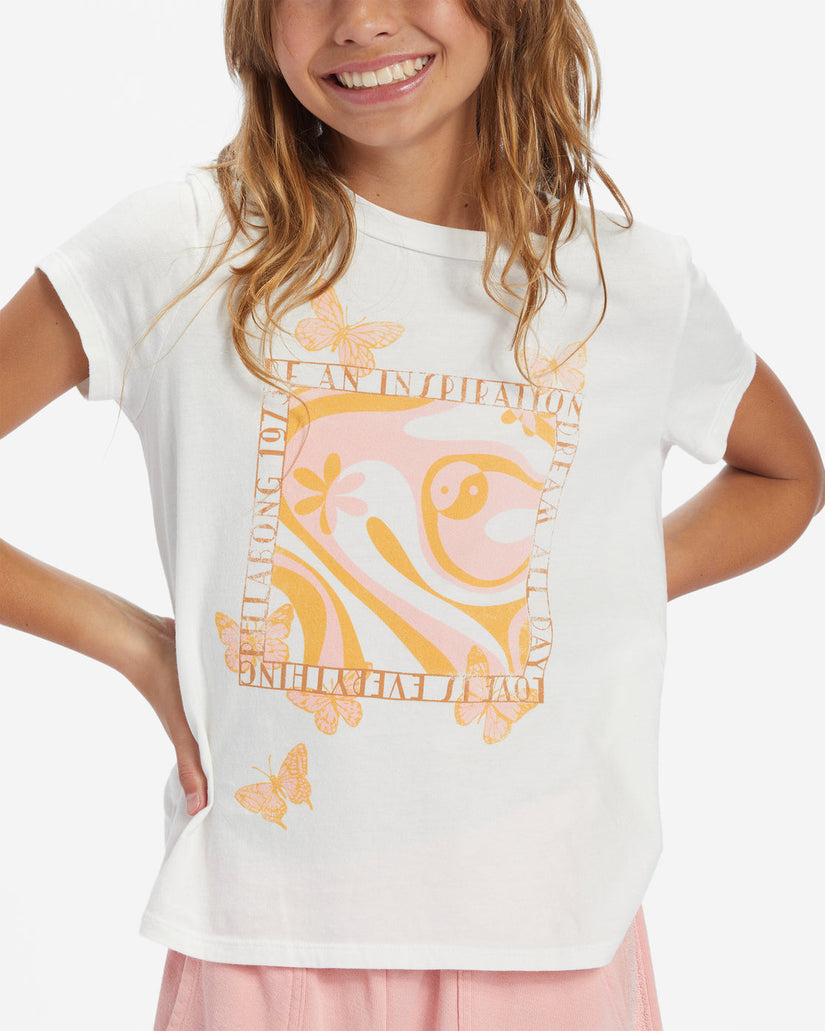 Lucky Brand Womens Butterfly Graphic T-Shirt