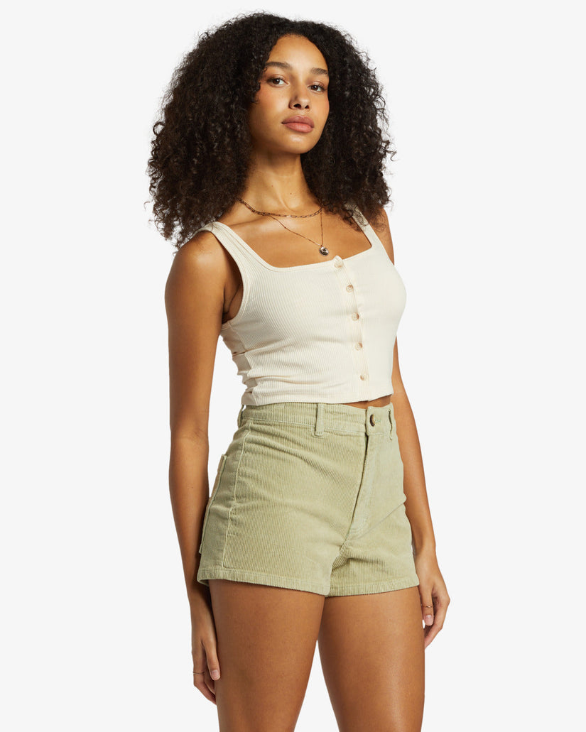 Free Fall Corduroy Shorts - Avocado