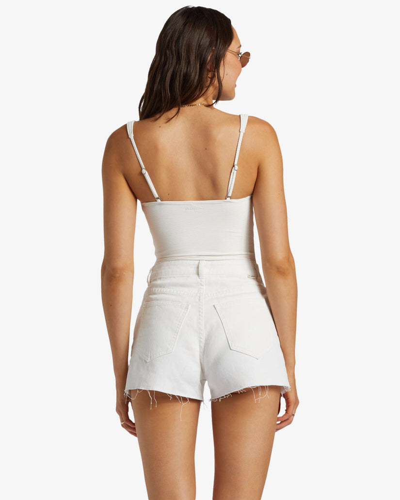 High Tides Short Denim Shorts - Salt Crystal