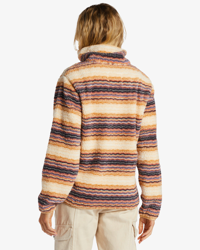 Switchback Mock Neck Fleece - Oat